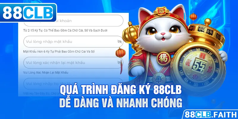 Quá trình đăng ký 88CLB dễ dàng và nhanh chóng